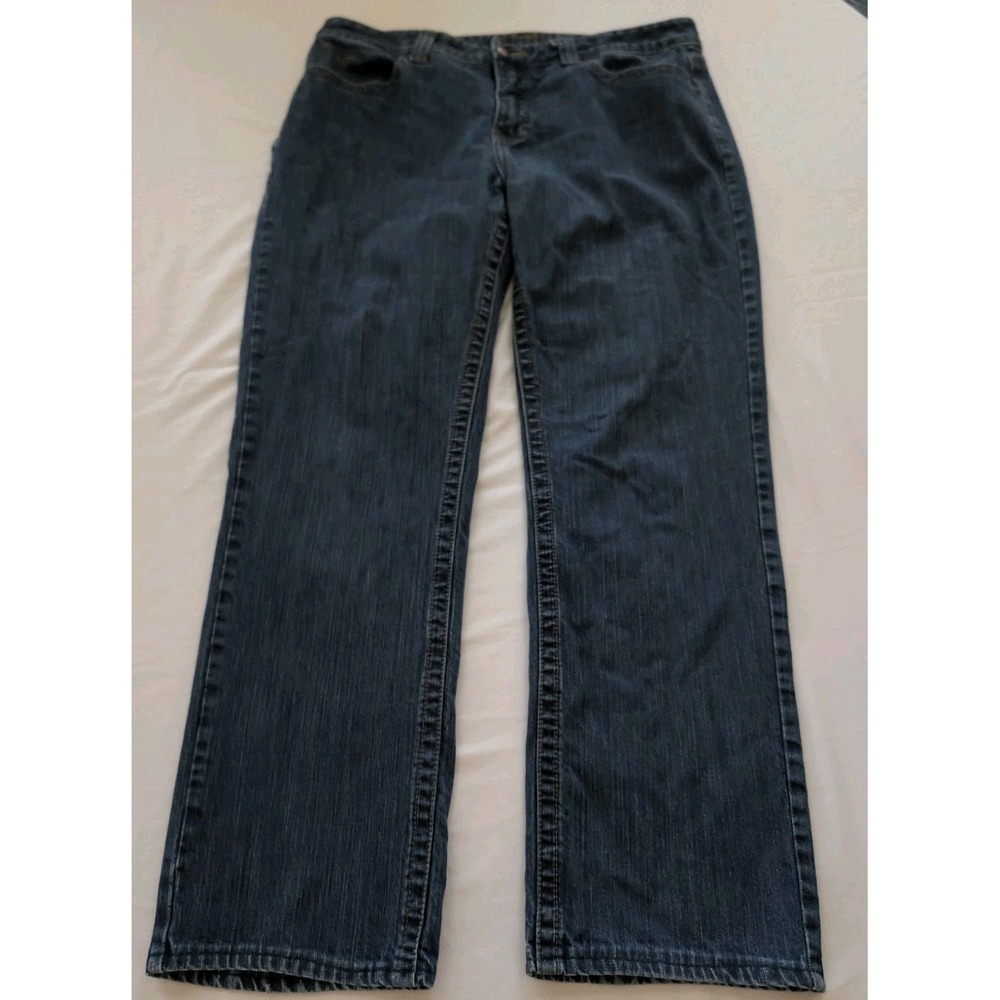 Kimes Ranch Betty Jeans Women's 16/32 (18/30) Mid Rise Straight Blue Denim USA - Picture 2 of 9
